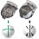 Drawing Tool Set Putter Aligning  Drawing Template Tool 4   Stamper with 4  Pens 3