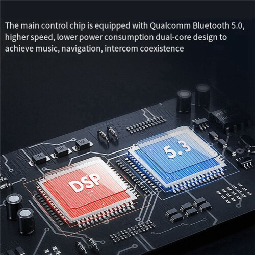 Q58 Max Motorcycle Helmet  Intercom IP65 Waterproof Intercom Distance 500m Multi-Scene Mixed Music Sharing 2