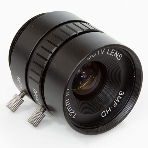 CS-Mount Lens for Raspberry Pi HQ Camera, 12mm  Length with Manual Focus and Adjustable Aperture 1