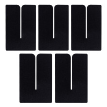 Hair Extension Protective Shields with UV and Heat Protection Sheets for Keratin Extensions, 5PCS Black