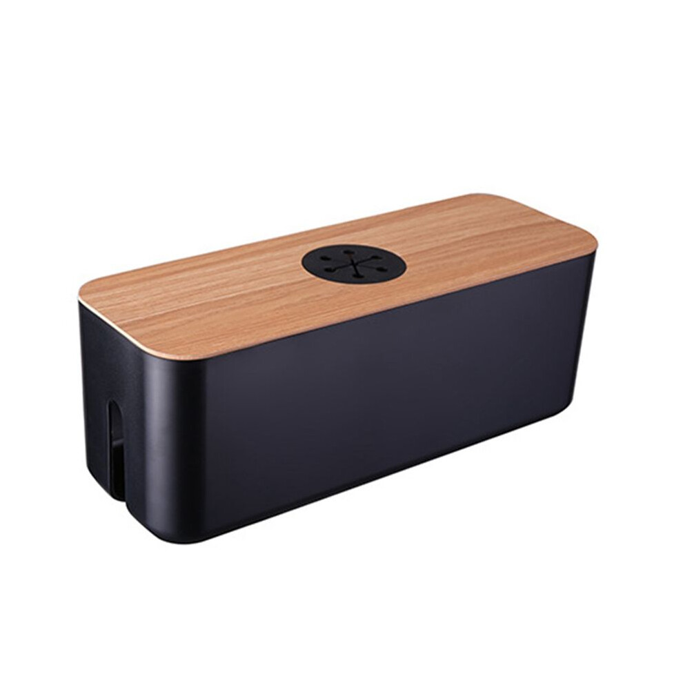 Wooden Cable Storage Box Power Cord Storage Box Dust-Proof Charger Socket Storage Box Household Cable Winder Storageboxd 4713312681640