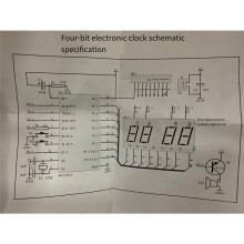 4-Cijferige Digitale Elektronische Klokkit, Microcontroller Digitale Klok, 4-Cijferige Digitale Klokkit, Elektronische Doe-Het-Zelfkit