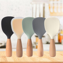Translucent Yellow Silicone Rice Shovel Internet Celebrity Non-Stick Rice Spoon Rice Cooker Special Rice Shovel