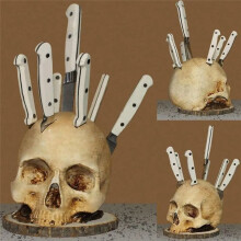 Knives Holder Kitchen Storage Skull Knife Holder Horror Shape Knive Holder Scary Kitchen Storage Rack