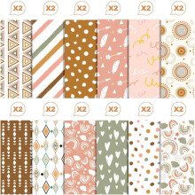 Scrapbook Paper Pad - 12Inch X 12Inch Cute Patterned Cardstock, 24Pcs Scrapbooking Paper, Cardmaking Paper Pack