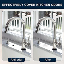 Sink Hole Covers Brushed Stainless Steel Water Hole Cover Sink Washbasin Decorative Cover for Kitchen Countertop B