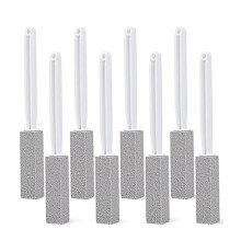 Paquet de 8 Brosses de Toilette en Pierre Ponce, Brosse de Toilette Suspendue, Tampon de Nettoyage en Pierre Ponce pour Toilettes, Baignoire,
