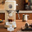 Coffee Machine Electronic Scale Bracket, Extraction and Weighing Adjustable Bracket, Coffee Weighing Stand (White 2) 3