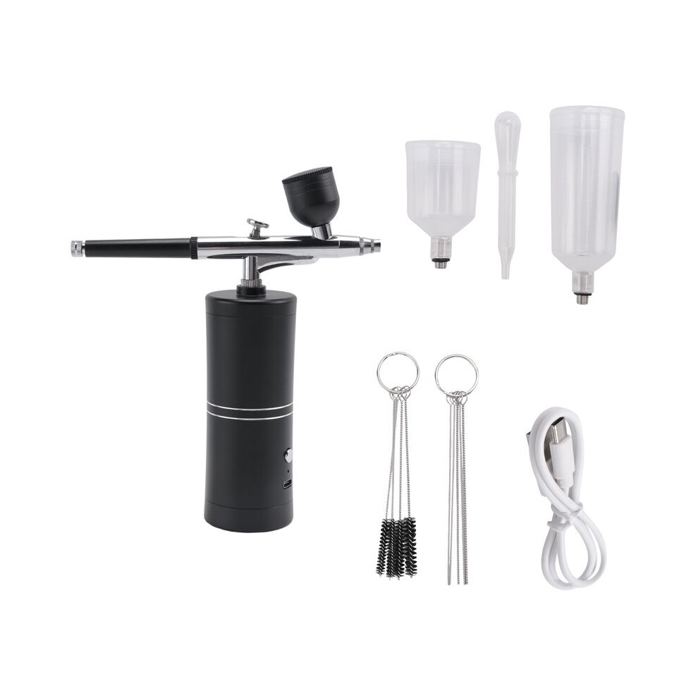 Airbrush Kit with Compressor Rechargeable Cordless Non-Clogging High-Pressure AirBrush Set for Nail Art Makeup Painting