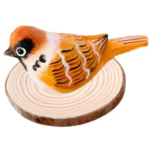 Vogelornamente Aus Holz im Nordischen Stil, Holzhandschnitzerei, Vogelkunst, Dekoration, Miniaturtierhandwerk, Kindergeschenke, D