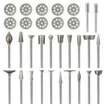 Slipsten Burr Set, Roterande Verktygsslipning SkäRskiva Stenglas Kakel Smycken Gravering Stenmurverk 1/8 Tum