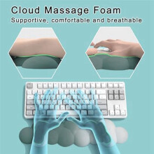 F-Keyboard Wrist Rest Pad, Ergonomic Design Effective Wrist Pain Relief Arm Rest Desk, Cute Cloud Decoration Gift