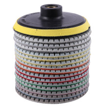 16 StüCke Diamant Polierscheiben Kit 4 Zoll 100 Mm Nass / Trocken für Granit Stein Beton Marmor Polieren Verwenden Schleifscheiben Set