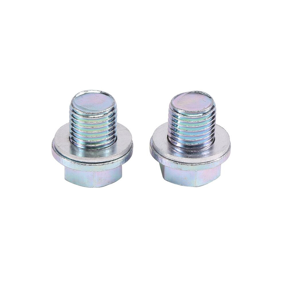 2Pcs Oil Pan Drain Bolt Plug With Washer For Accord 90009-R70-A00 4713666639090