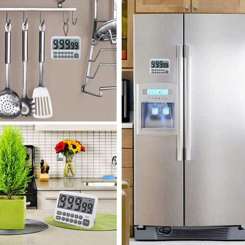 Digital Kitchen Timer, Large Display Cooking Timer Cycle Count /Down Timer with Digits Directly Input, Loud Alarm