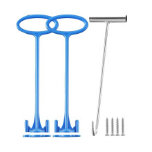 2 Pieces Skimmer Basket Handle, Pool Skimmer Basket Hook, for All Skimmer Basket for Debris Removal