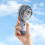 Handheld Ventilator Rand Kleine Ventilator Handheld Pocket  Ventilator Draagbare USB Oplaadbare Ventilator Cadeau Stil,A 6