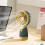 Handheld Ventilator Rand Kleine Ventilator Handheld Pocket  Ventilator Draagbare USB Oplaadbare Ventilator Cadeau Stil,A 2