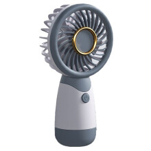 Handventilator mit Rand, Kleiner Ventilator, Handventilator, -Ventilator, Tragbar, Wiederaufladbar über USB, Geschenk, Geräuschlos, A