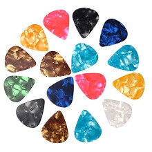 100PCS Guitar Picks, 0.46mm Thickness Celluloid Guitar Pick Plectrums for Bass, Acoustic Guitars 30X26MM