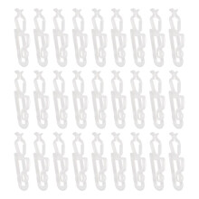 Clips para Luces NavideñAs, Paquete de 100 Clips Todo en , Ganchos Universales para Canalones y Tejas para Colgar C7, C9 y Luces