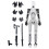 Robot Action Figure, 3D Printed with Full Articulation for Stop Motion Animation White 1