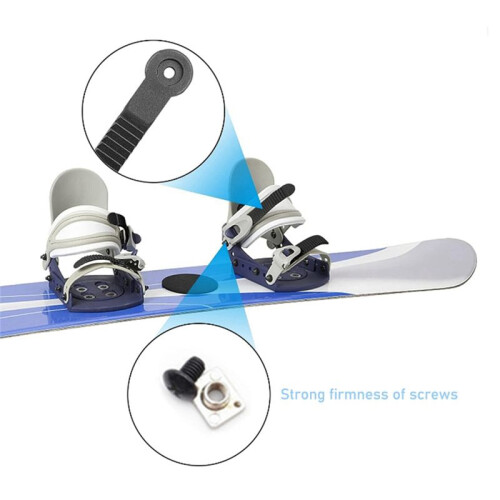 4pcs Snowboard Ankle Ladder Strap with Screws Ski Boot Ice Skate Binding Strap