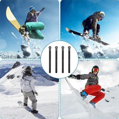 4pcs Snowboard Ankle Ladder Strap with Screws Ski Boot Ice Skate Binding Strap 2