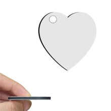 240Pcs Sublimation Keychain Blanks Heart Double Sides 80 Sublimation Keychains Blank with 160 Rings and Clips