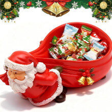 Christmas Candy Bowl with Festive Santa Design, Durable Holiday Tabletop  Holder