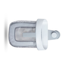 Hanging Bath Toy Storage with Quick Drying Mesh, White & Gray