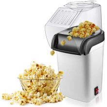 Air Popcorn Popper Maker, Elektrisk Hot Air Popcorn Machine-1200W, Oljefri Amerikansk Kontakt