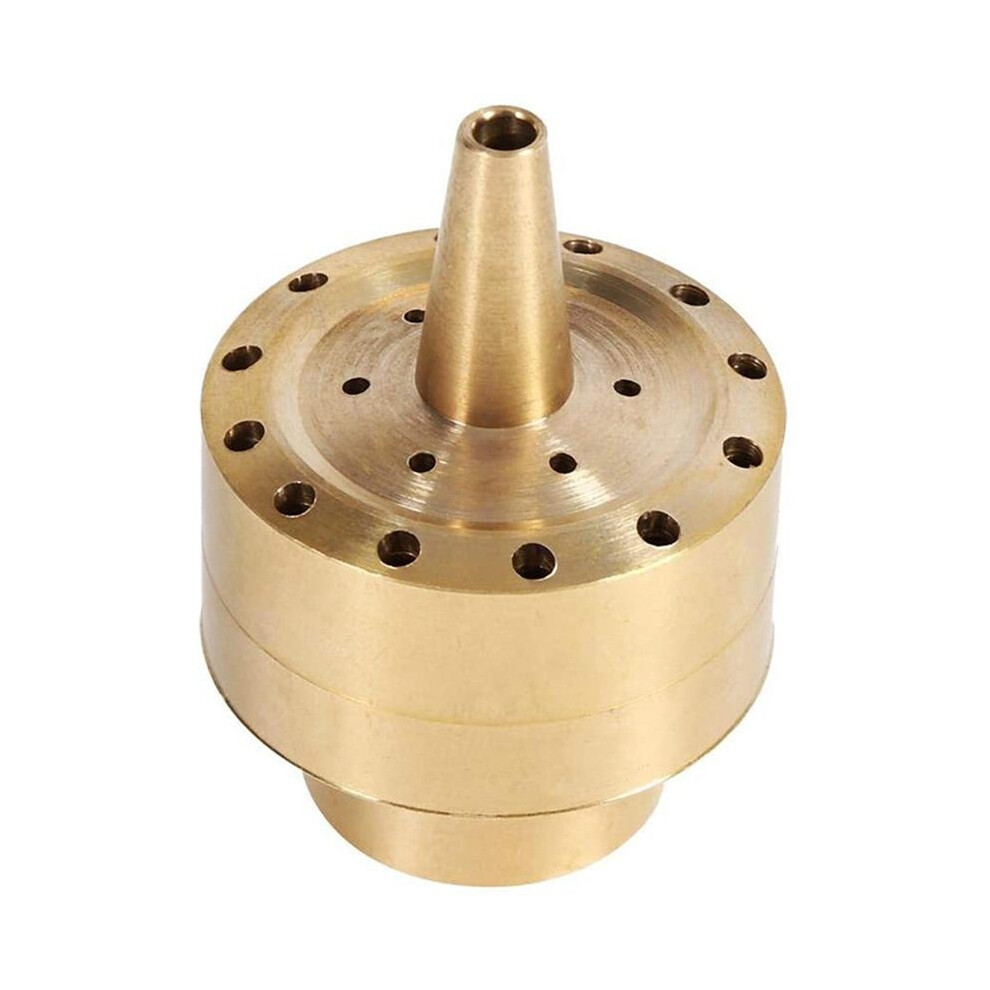 Fountain Nozzle Heads,Brass Column Multi Direction Jet Pond Fountain Water Spray Sprinkler Garden(3/4 Inch) 4712538934288