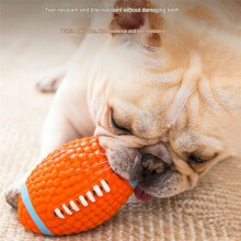 Pet Dog Toy Balls Squeak Puppy Toys Interesting Tennis Football Tooth Cleaning Toys for Dogs E
