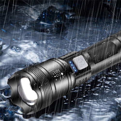Led Flashlight P70 Torch Powerful Zoom Telescopic Flashlight Portable Lantern Long Lasting Rechargeable Camping Lamp 1