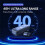 LED Power Digital Display  Wireless Headphones Retractable Collar Clip Single Headset Retractable with Wire 6