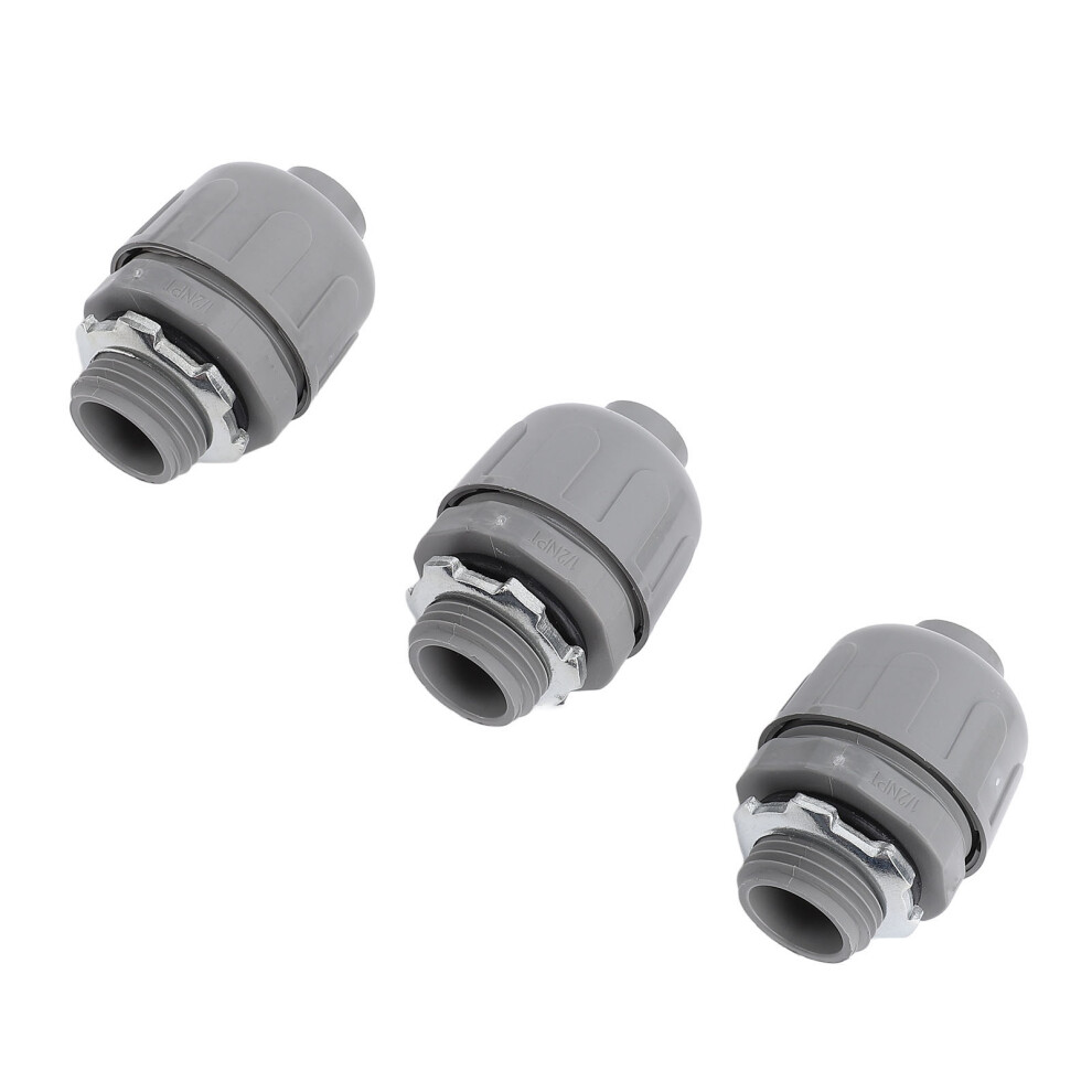 20 Pack Liquid Tight Conduit Connector 1/2 NPT