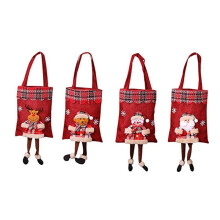 4 PièCes Sacs de Bonbons DéCor de NoëL, Sac Cadeau de NoëL PèRe NoëL Ornements de NoëL Cadeau pour Enfants pour Fournitures de FêTe de NoëL