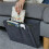 Bedside Storage Organizer Anti-Slip Bedside Bag Bed Sofa Side Pouch Hanging Couch Storage Black 5