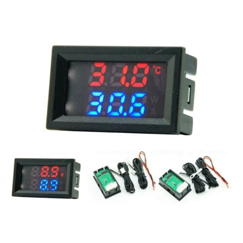 Direct Current 4-28V Digital Thermometer Double Display Detectors Snowmobile Candle Temperature Car Thermometer B 2