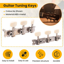 2 Uds Botones de Clavijas de Afinación de Guitarra 3L 3R Teclas de Afinación de Guitarra Afinadores Pieza de Repuesto de Cabezales de Máquina