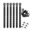 6PCS Snowboard Ankle Ladder Strap, Roller Skating Shoes Strap Snowboard Ladder Strap Binding Replacement with Screws 10