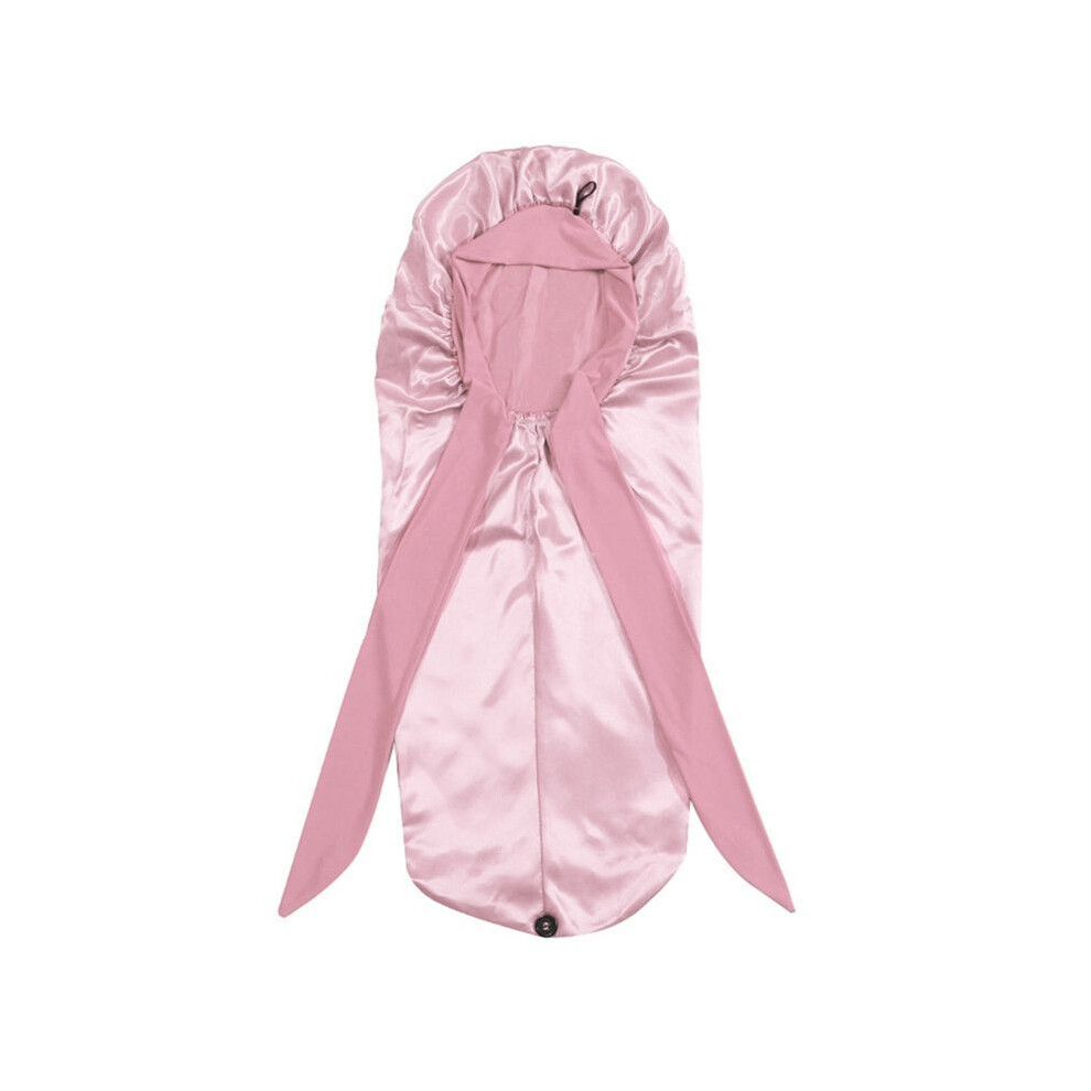 Women Bonnet Sleeping Hat Long Tail Braid Hair Night Sleep Cap  Shower Caps for Sauna Bathing Bonnet-image-OPC-PRMWHPC-NEW
