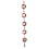 Rain Chain Circular Wind Chime Rain Chain for Gutter Decorative Rainwater Collection Chain with Bells 1
