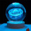 Valentines Day Gift  Crystal  Lamp 3D Planet Moon Lamp USB LED Night Light,E 4