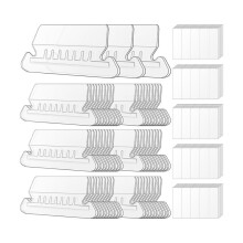 File Folder Tabs, 100 Sets Hanging File Folder Labels 2Inch Plastic Tabs and Inserts for Hanging File Folders