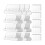 File Folder Tabs, 100 Sets Hanging File Folder Labels 2Inch Plastic Tabs and Inserts for Hanging File Folders 1
