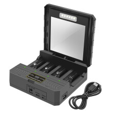 18650 Charger Solar Lithium Battery Charger Type-C Four-Slot Multi-Function Outdoor Charger