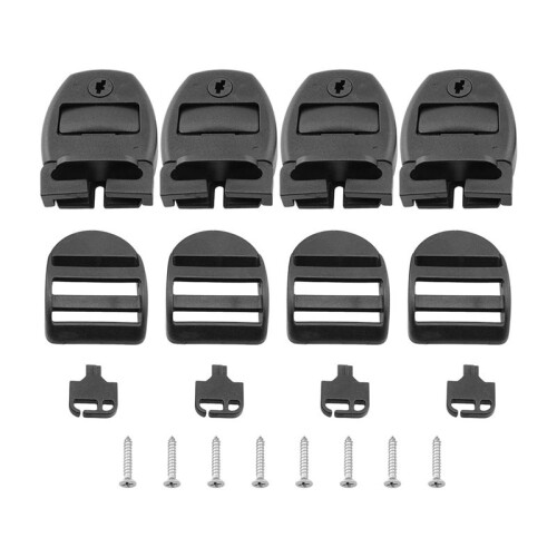 4Sets Spa Hot Tub Cover Clips  Replacement Kit  Locking with Key and Screws,for Cover Straps