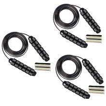 Cuerda para Saltar con Peso, Adecuada para Ejercicio Aeróbico, Entrenamiento de Velocidad, Entrenamiento de Resistencia de Salto Extremo Negro
